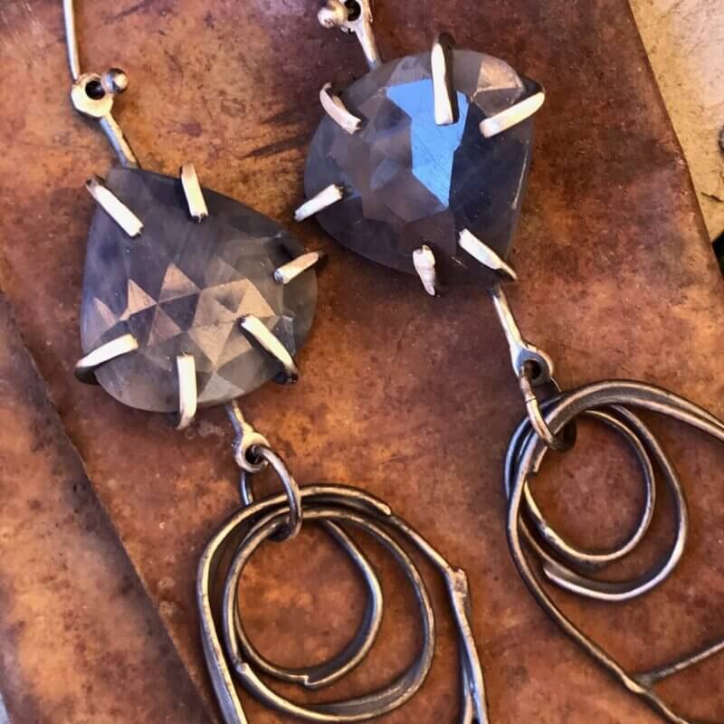 Studio Luna Verde | wabi / sabi - kinetic prong set earrings | Wednesday, February 2, 2022 | 9:00 AM - 4:30 PM - Image 5