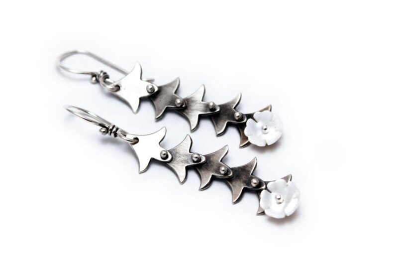 Lynette Andreasen | Can't Pin Me Down: pinned chain earrings | Monday, January 31, 2022 | 6 pm until 9 pm - Image 2