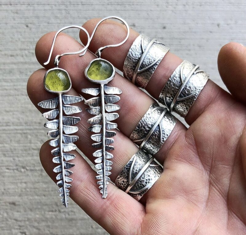 Nicole Ringgold | Forest Undergrowth: fern earrings | Sunday, January 29, 2023 | 8:00 am until 5:30 pm - Image 4