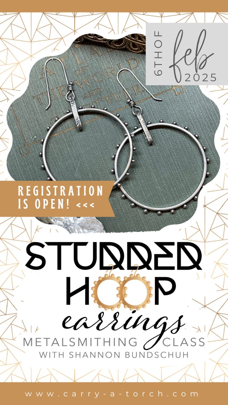 Shannon Bundschuh | Studded Hoop Earrings | Thursday, February 6, 2025 | 1:30 pm until 5:30 pm